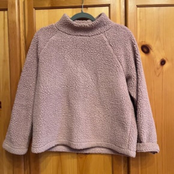 Ann Taylor Mauve Fleece Pullover Size Medium - Picture 3 of 6
